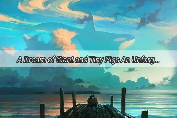 A Dream of Giant and Tiny Pigs An Unforgettable Journey into the World of Dreams